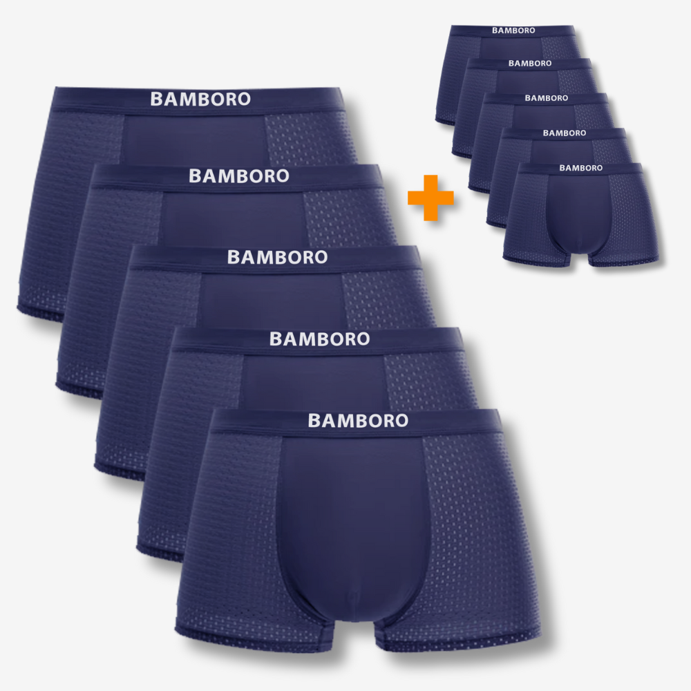 Bamboo boxers multipack | Blauw