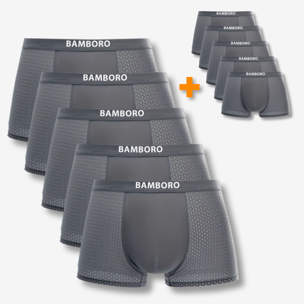 Bamboo boxers multipack | Grijs