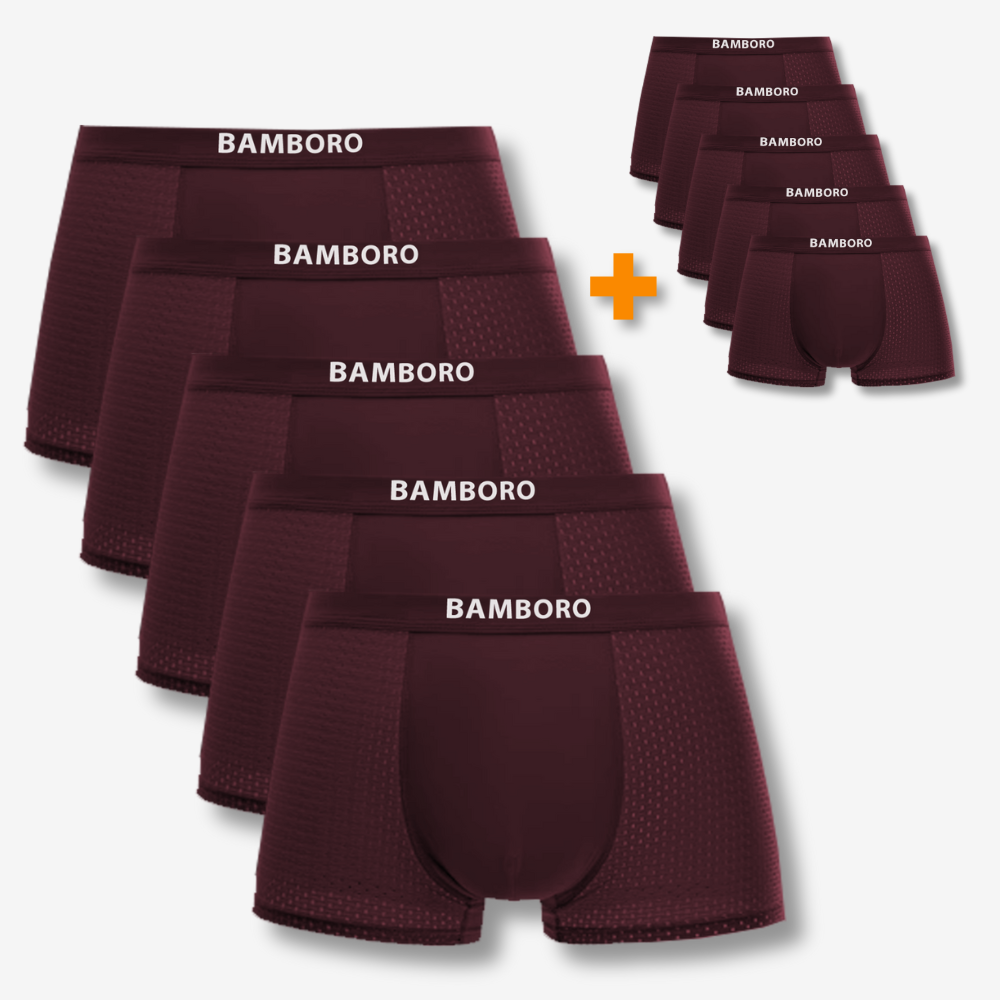 Bamboo boxers multipack | Rood