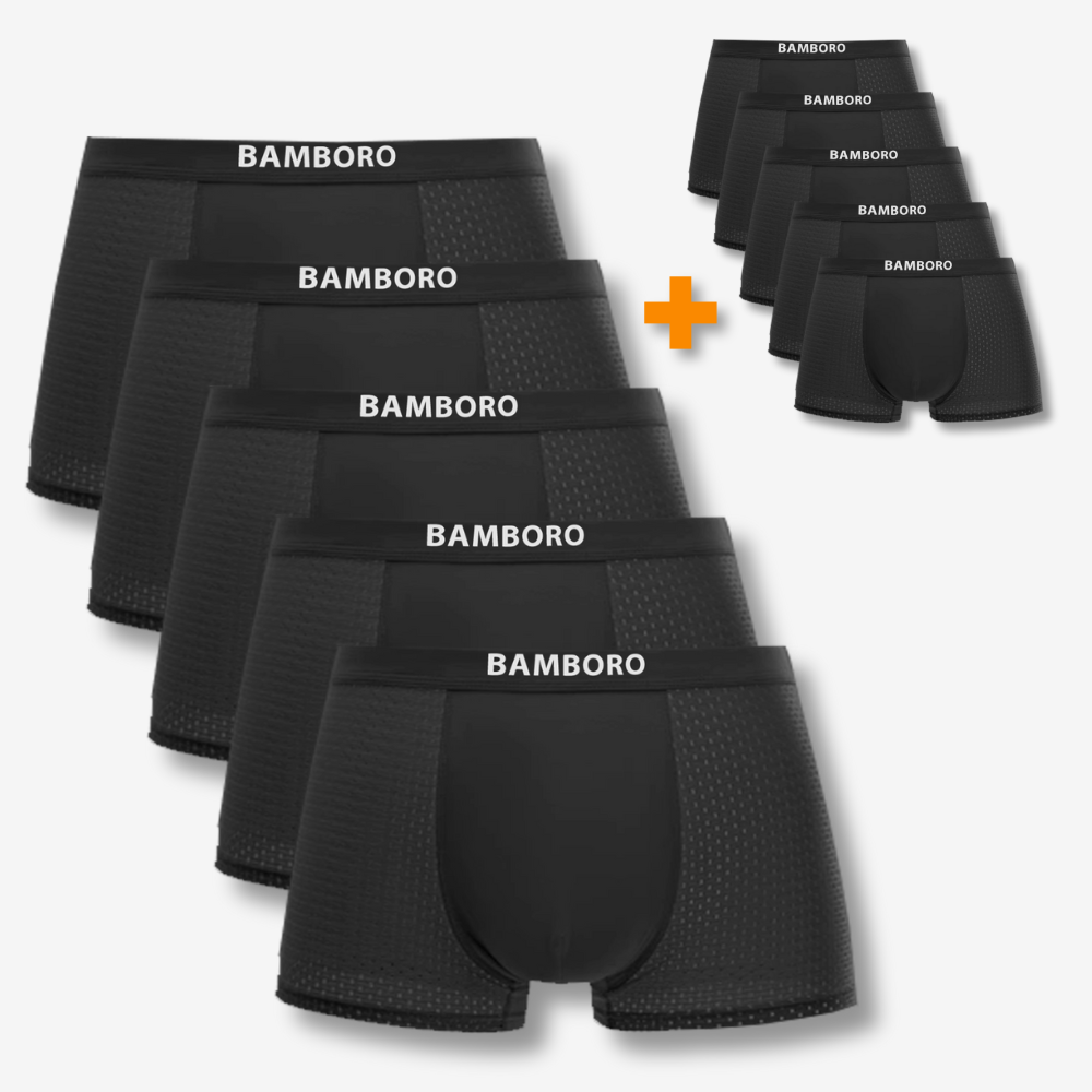 Bamboo boxers multipack | Zwart